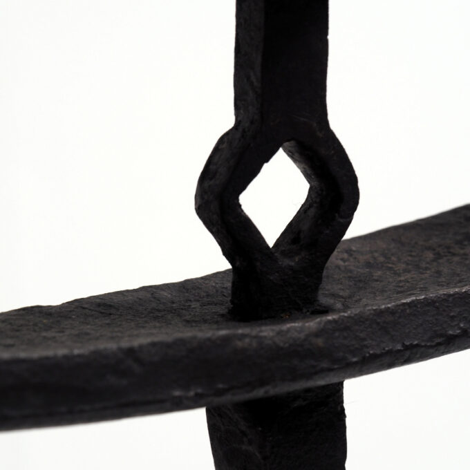 Beautiful Rustic Hand-Forged Candle Holder - Image 3