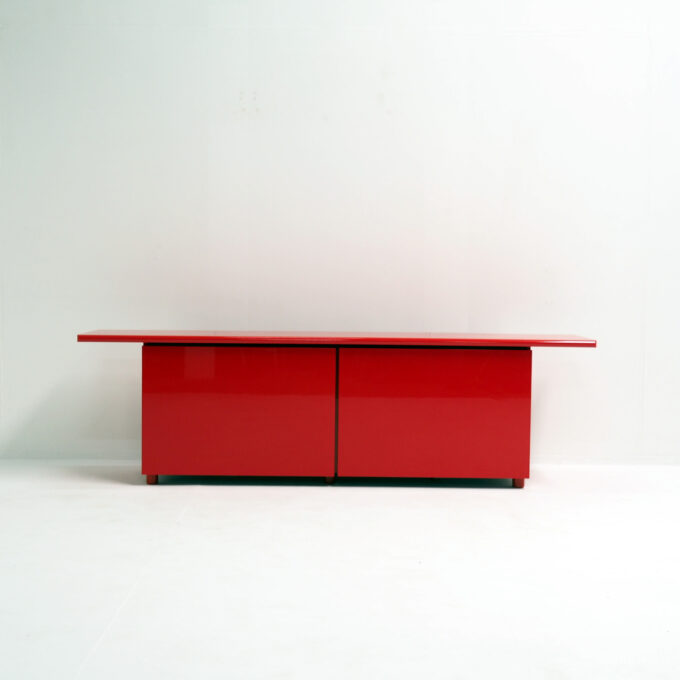 Sideboard "Cartesio" in Cherry Red by Verardo Italia - Image 5