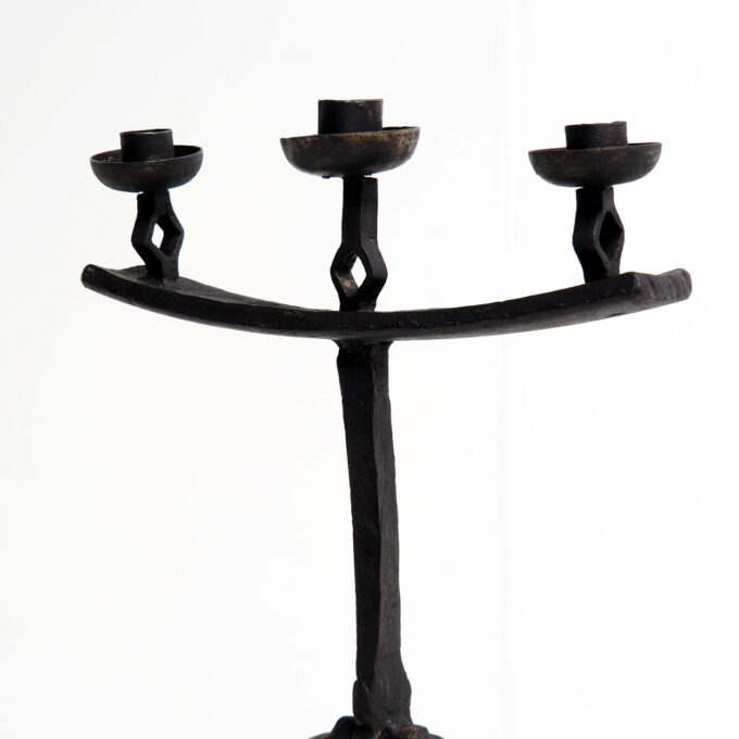 Beautiful Rustic Hand-Forged Candle Holder - Image 8