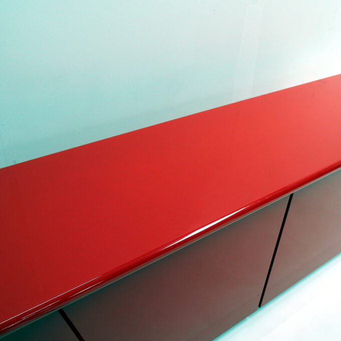 Sideboard "Cartesio" in Cherry Red by Verardo Italia - Image 8