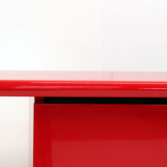 Sideboard "Cartesio" in Cherry Red by Verardo Italia - Image 9