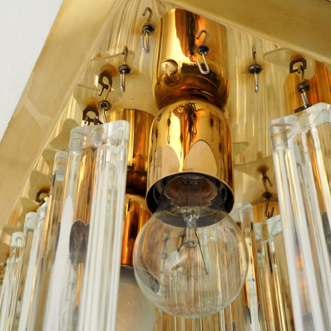 XL Kalmar Flush Mount with Crystal Glass Elements, Vienna Austria - Image 4