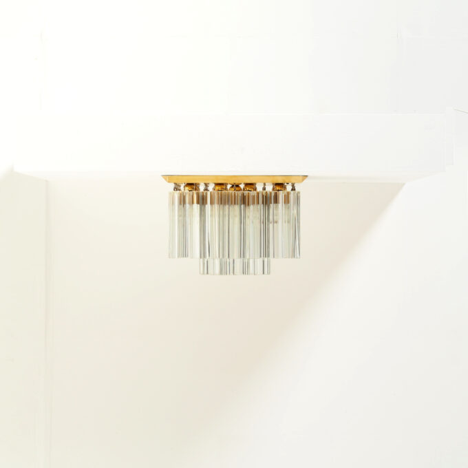XL Kalmar Flush Mount with Crystal Glass Elements, Vienna Austria - Image 6