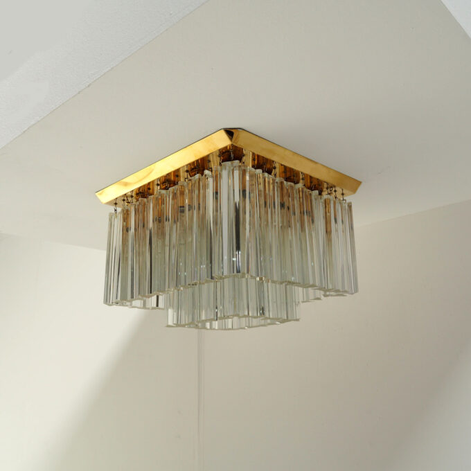 XL Kalmar Flush Mount with Crystal Glass Elements, Vienna Austria - Image 9