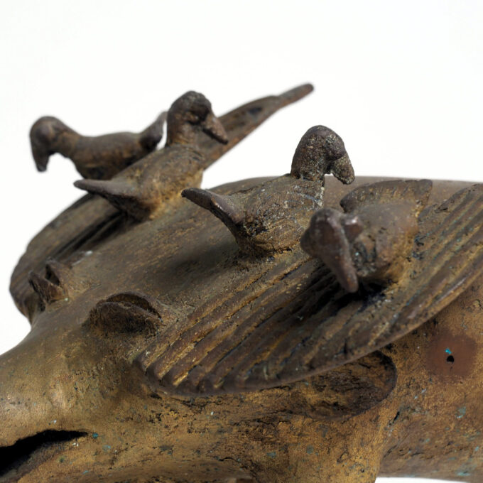 Bronze Memorial Statue from Benin, The Fon People - Image 6